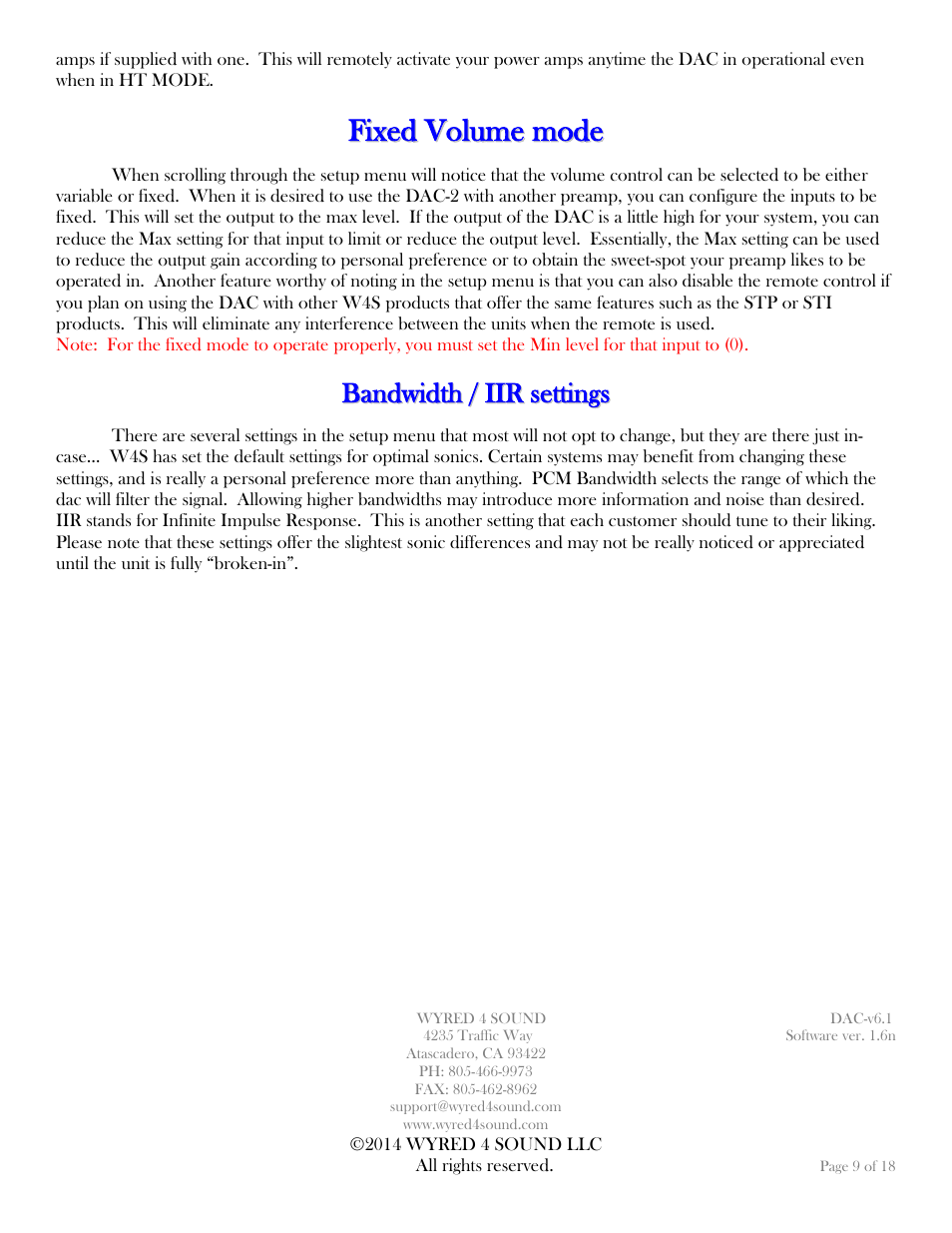 Wyred 4 Sound DAC-2 User Manual | Page 9 / 18