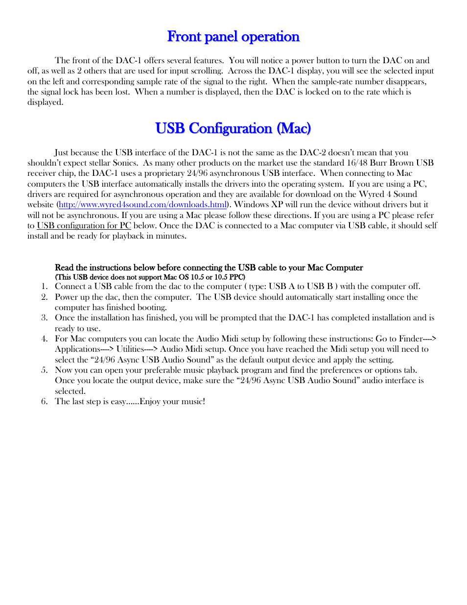Wyred 4 Sound DAC-1 User Manual | Page 6 / 14