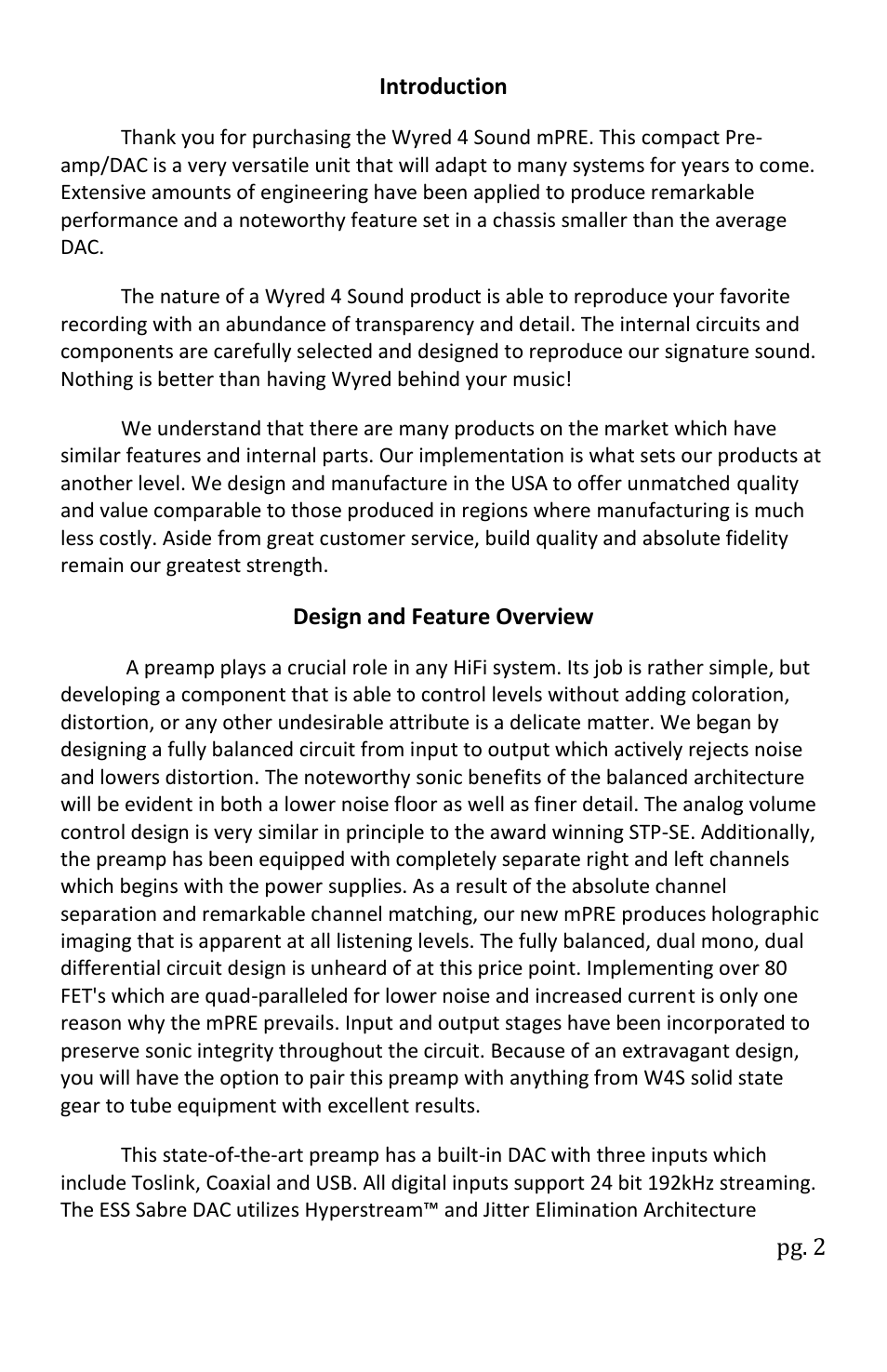 Wyred 4 Sound mPRE User Manual | Page 4 / 16