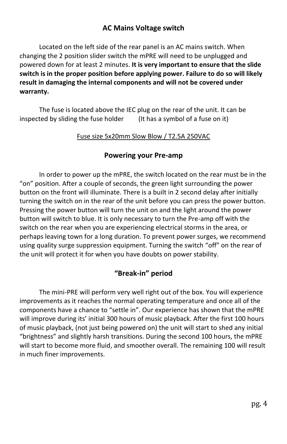Wyred 4 Sound mPRE User Manual | Page 6 / 16