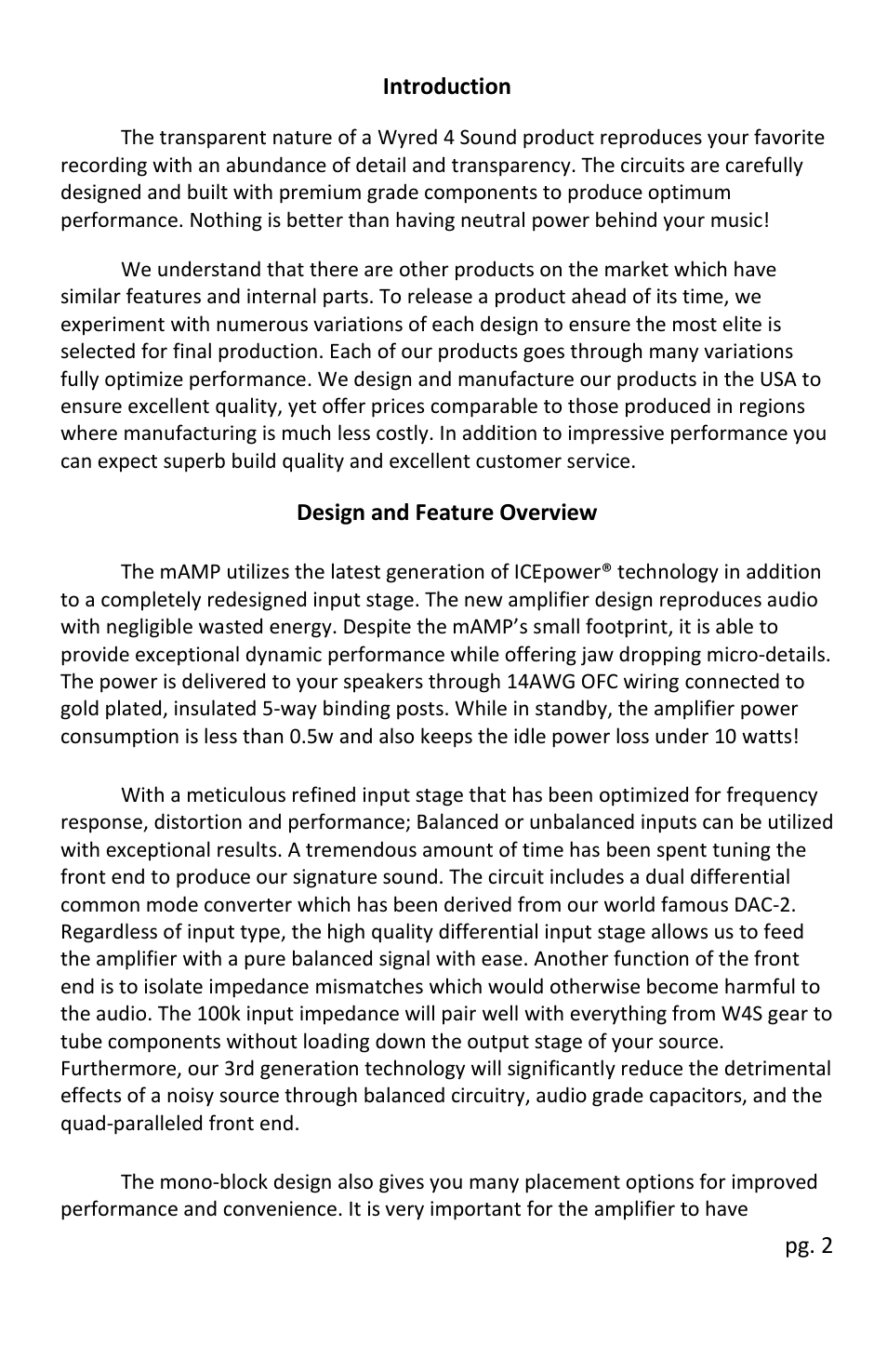 Wyred 4 Sound mAMP User Manual | Page 4 / 14