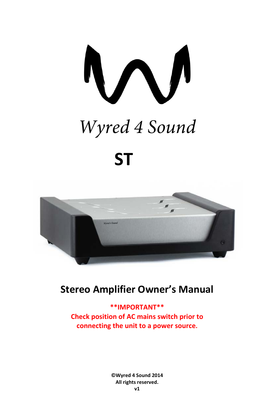 Wyred 4 Sound STmkII Series User Manual | 16 pages