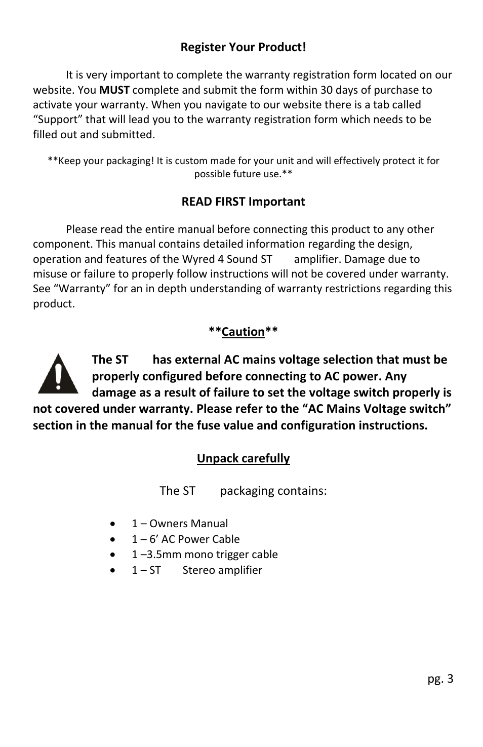 Wyred 4 Sound STmkII Series User Manual | Page 5 / 16