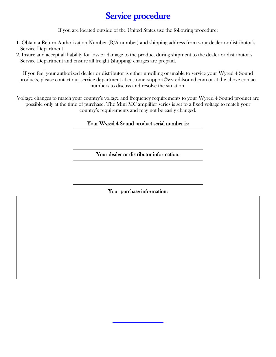 Wyred 4 Sound Mini MC Series User Manual | Page 11 / 12