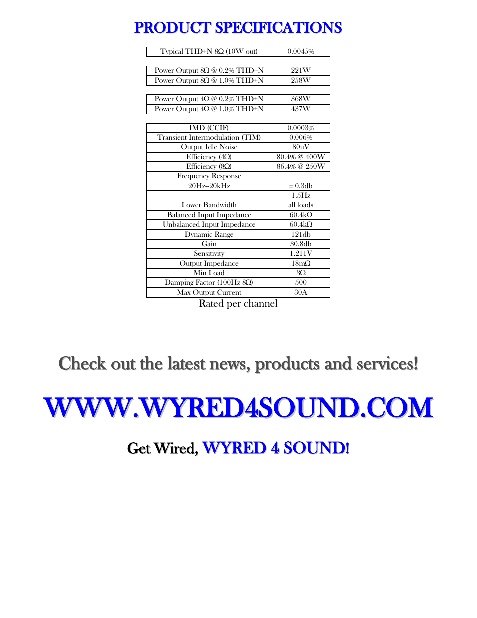 Wyred 4 Sound Mini MC Series User Manual | Page 12 / 12