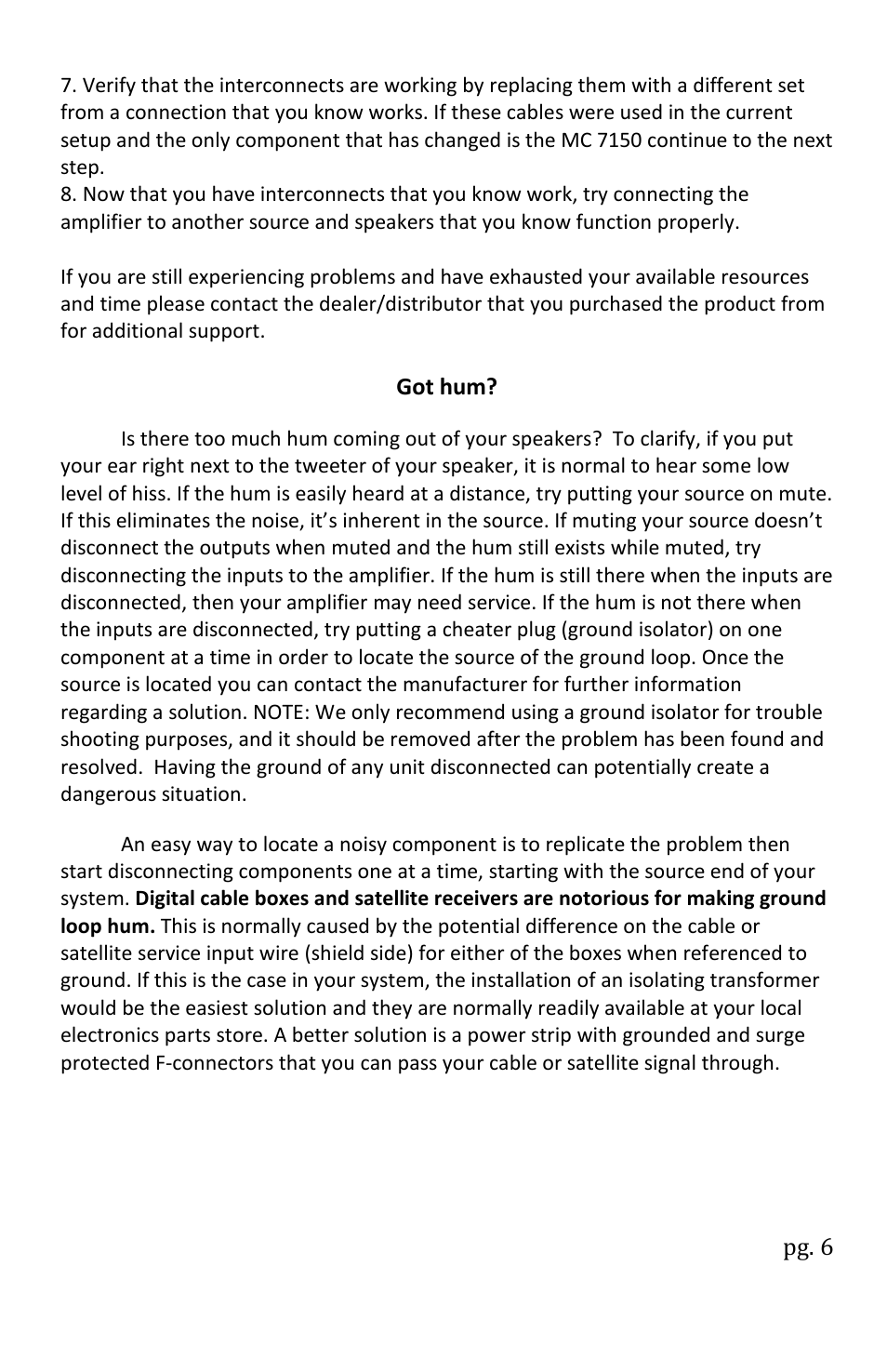 Wyred 4 Sound MC 7150 User Manual | Page 8 / 12