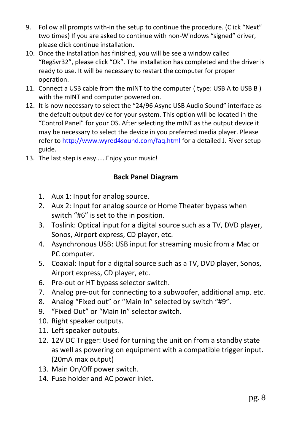 Wyred 4 Sound mINT User Manual | Page 10 / 16