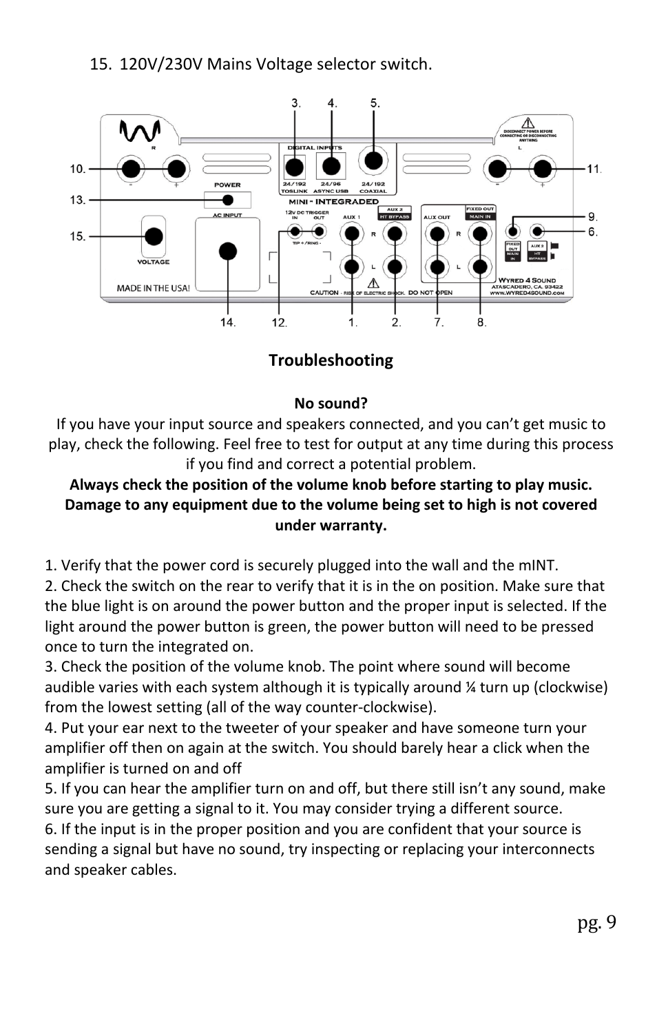 Pg. 9 | Wyred 4 Sound mINT User Manual | Page 11 / 16