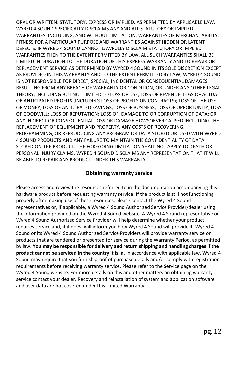 Pg. 12 | Wyred 4 Sound mINT User Manual | Page 14 / 16