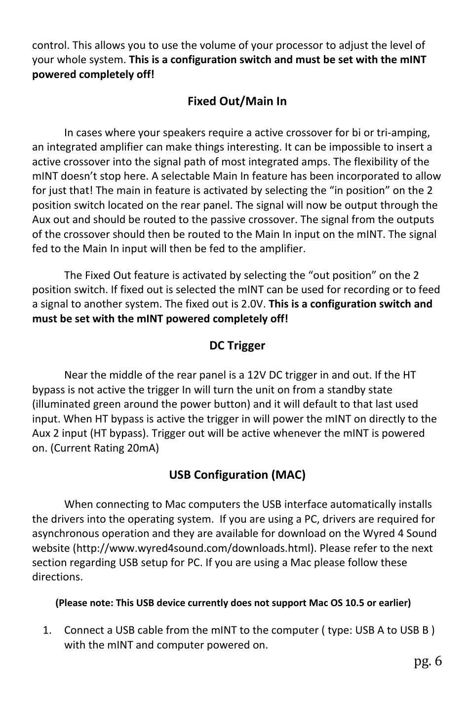 Pg. 6 | Wyred 4 Sound mINT User Manual | Page 8 / 16