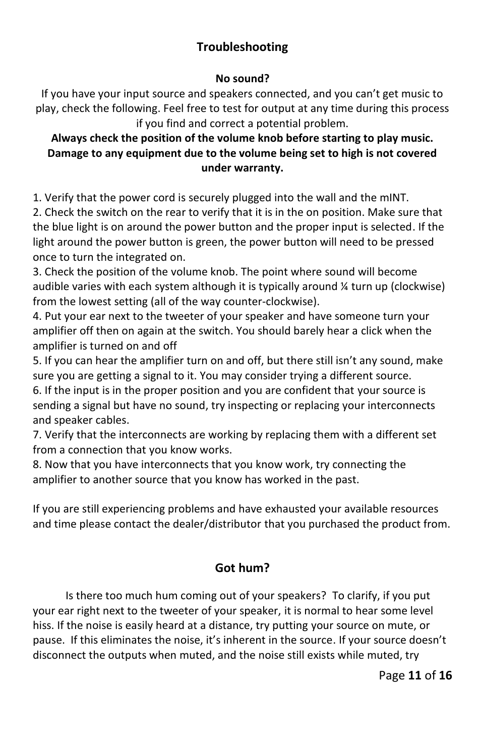 Wyred 4 Sound mini-Integrated User Manual | Page 11 / 16