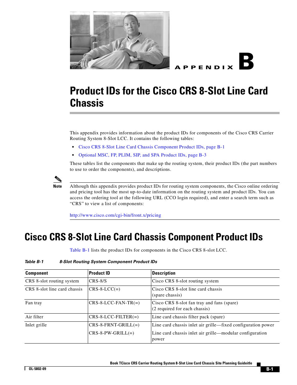 A p p e n d i x, Appendix b | Cisco CRS-1 User Manual | Page 61 / 70