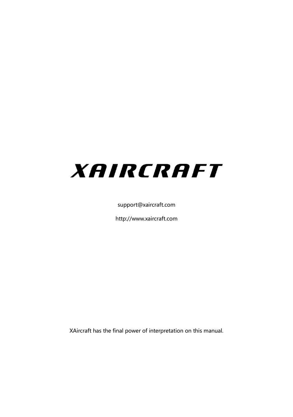 XAIRCRAFT OSD User Manual | Page 5 / 5