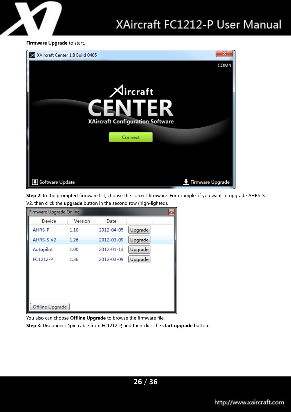 XAIRCRAFT FC1212-P User Manual | Page 29 / 39
