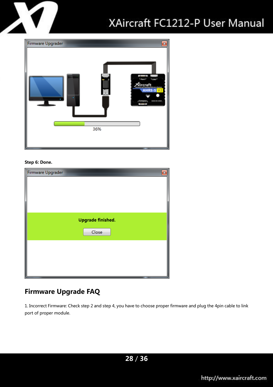 Firmware upgrade faq | XAIRCRAFT FC1212-P User Manual | Page 31 / 39