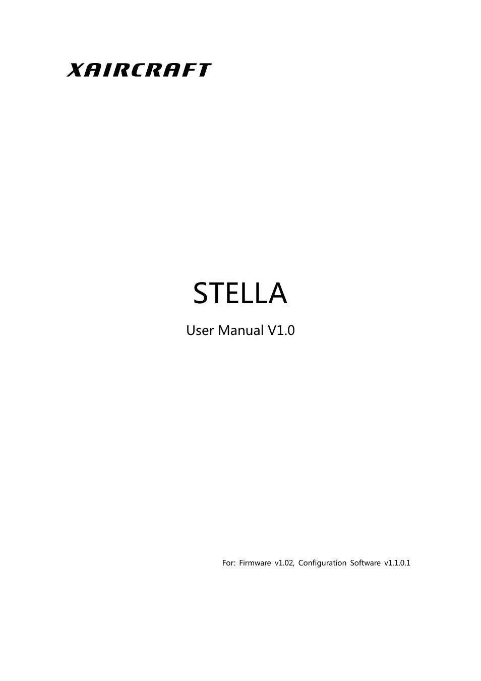 XAIRCRAFT STELLA User Manual | 16 pages