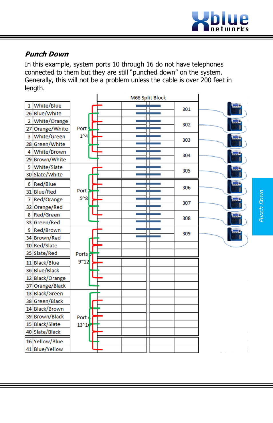 Punch down, Issue 2 | Xblue Networks X16 User Manual | Page 19 / 72
