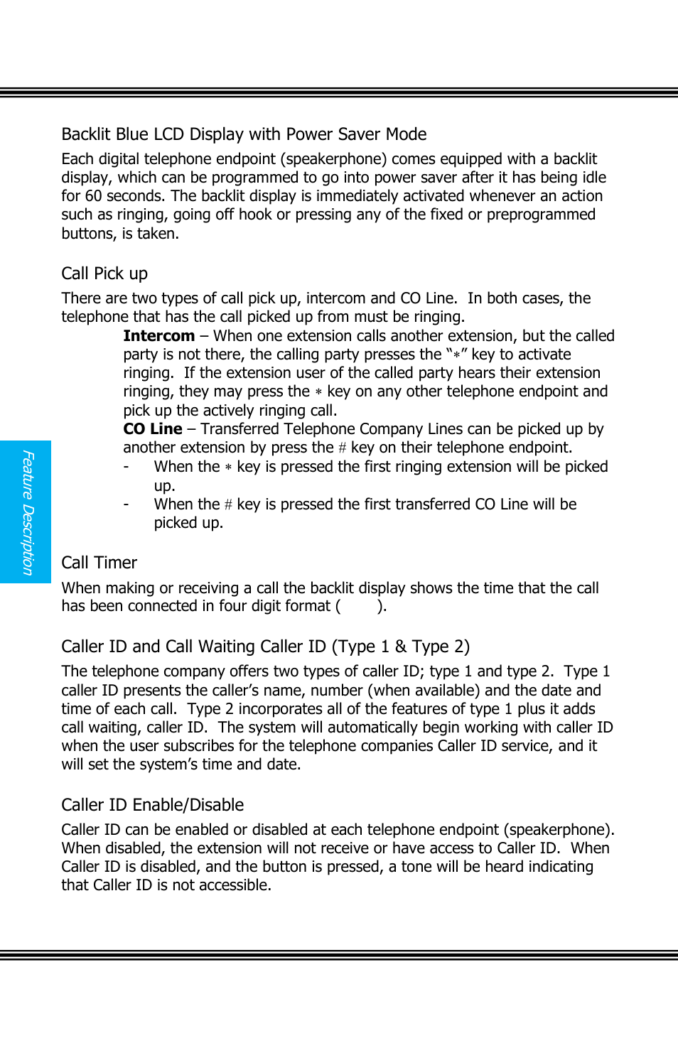 Acklit, Isplay with, Ower | Aver, Ick up, Imer, Aller, Aiting, Nable, Isable | Xblue Networks X16 User Manual | Page 24 / 72
