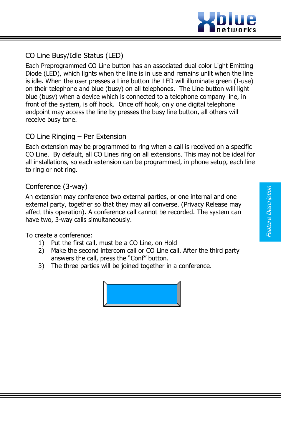 Tatus, Led), Inging | Xtension, Onference, Issue 2 | Xblue Networks X16 User Manual | Page 25 / 72