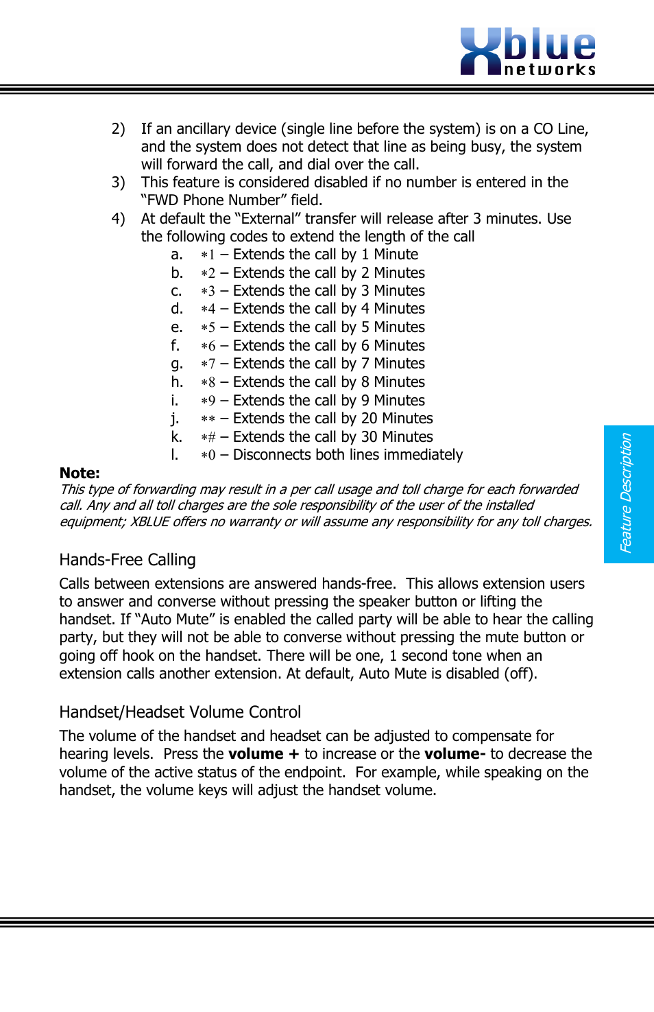 Ands, Alling, Andset | Eadset, Olume, Ontrol, Issue 2 | Xblue Networks X16 User Manual | Page 29 / 72