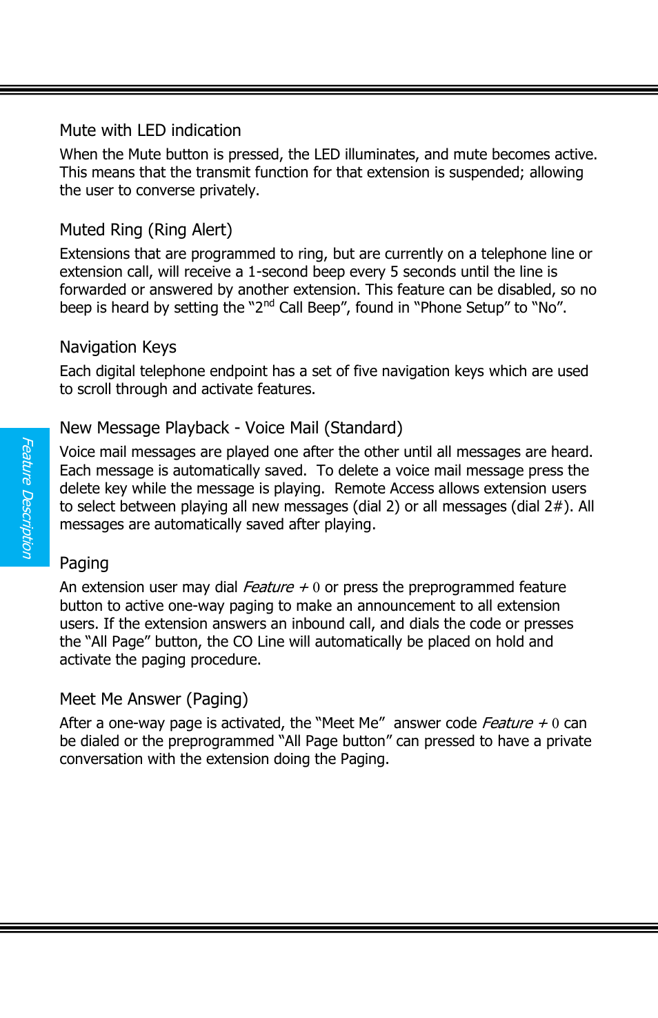 Ute with, Indication, Uted | Lert, Avigation, Essage, Layback, Oice, Tandard, Aging | Xblue Networks X16 User Manual | Page 32 / 72
