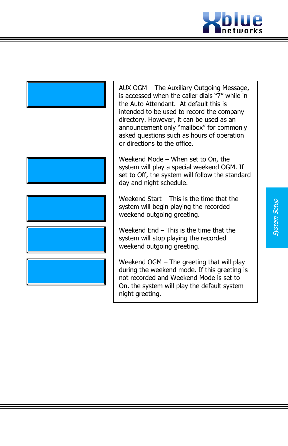 Issue 2 | Xblue Networks X16 User Manual | Page 51 / 72