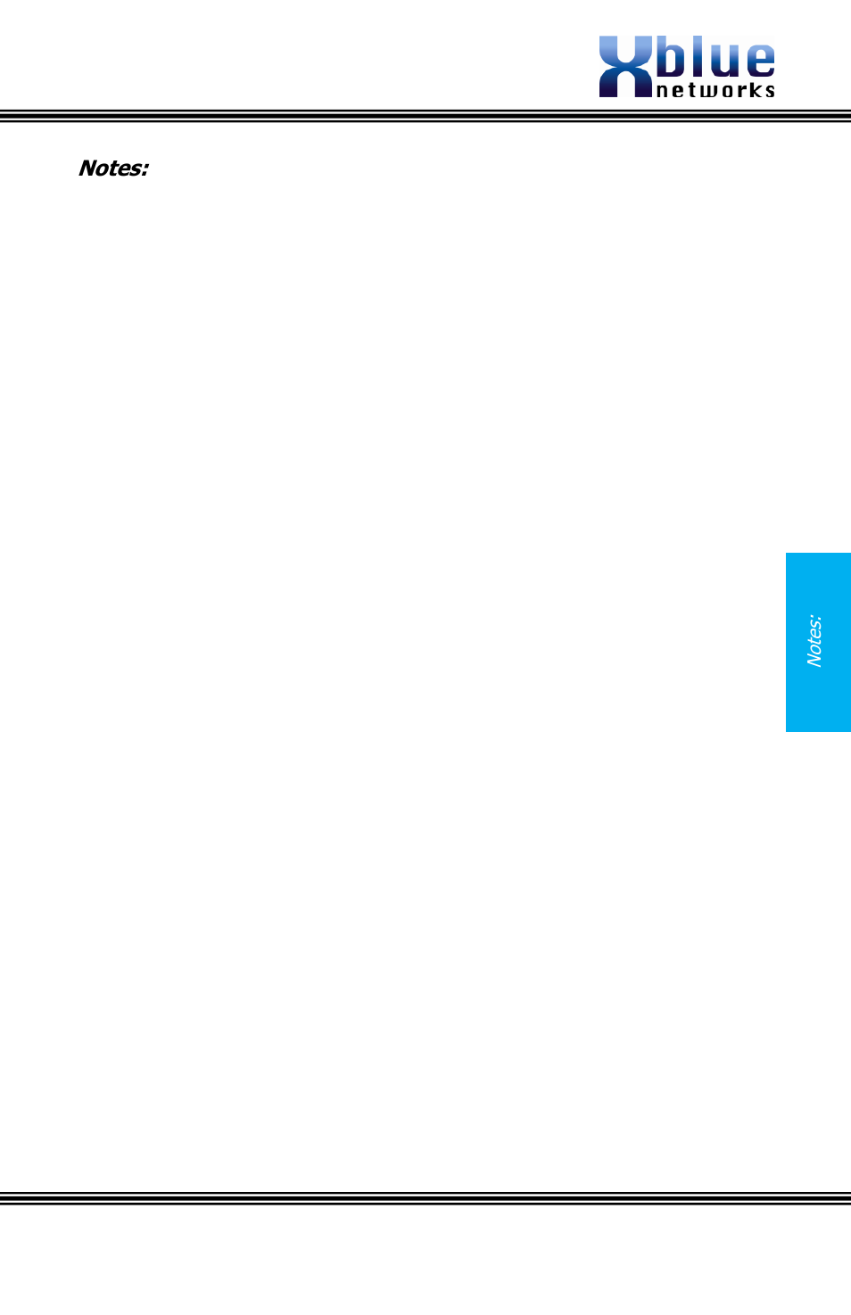 Notes | Xblue Networks X16 User Manual | Page 71 / 72