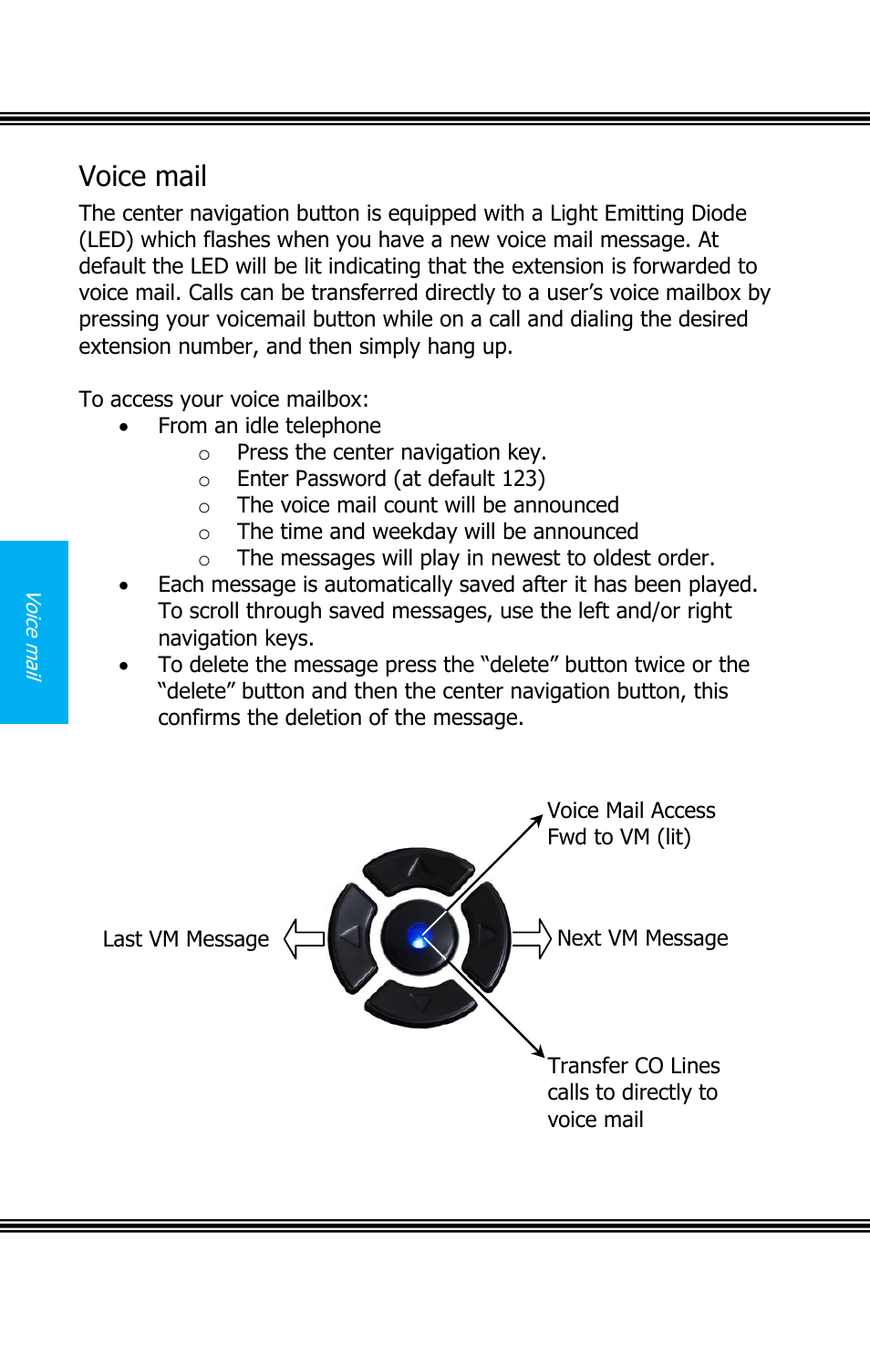 Voice mail, X16 user guide | Xblue Networks X16 User Manual | Page 18 / 52