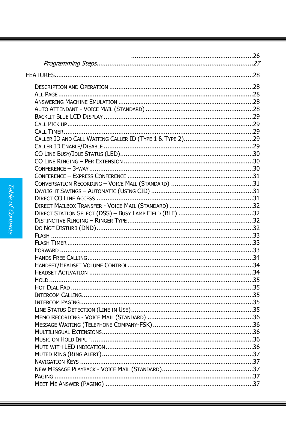 X16 user guide, Issue 2, Tab le o f con te nts | Xblue Networks X16 User Manual | Page 4 / 52