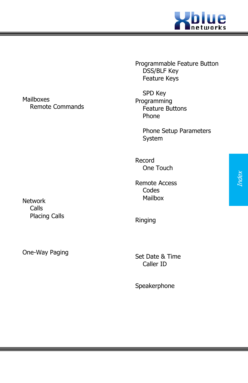 Xblue Networks X16 User Manual | Page 51 / 52