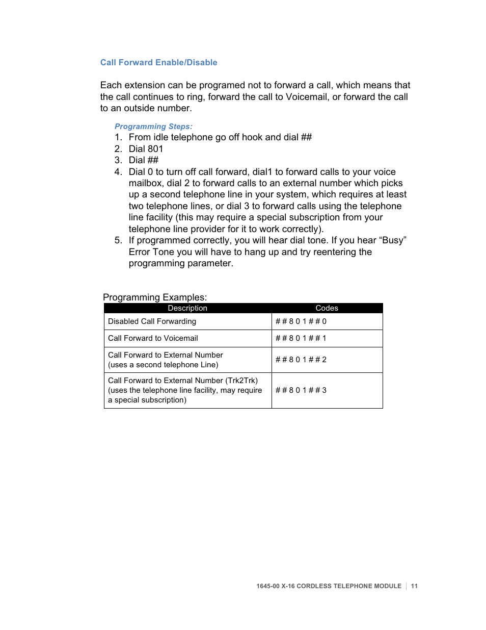 Xblue Networks X16 User Manual | Page 11 / 23
