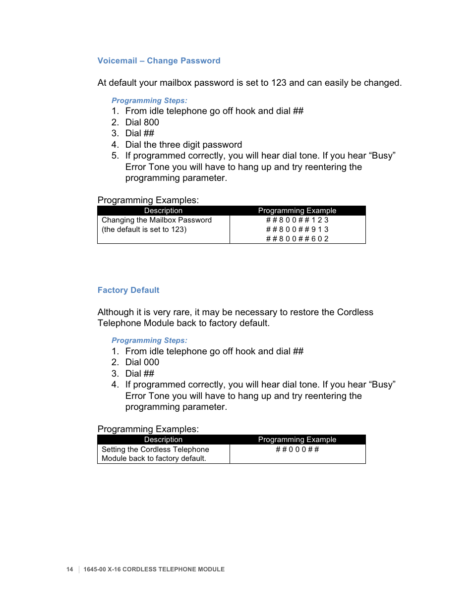 Xblue Networks X16 User Manual | Page 14 / 23