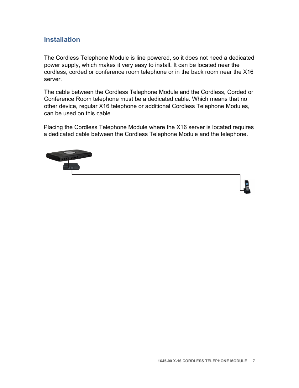 Installation | Xblue Networks X16 User Manual | Page 7 / 23