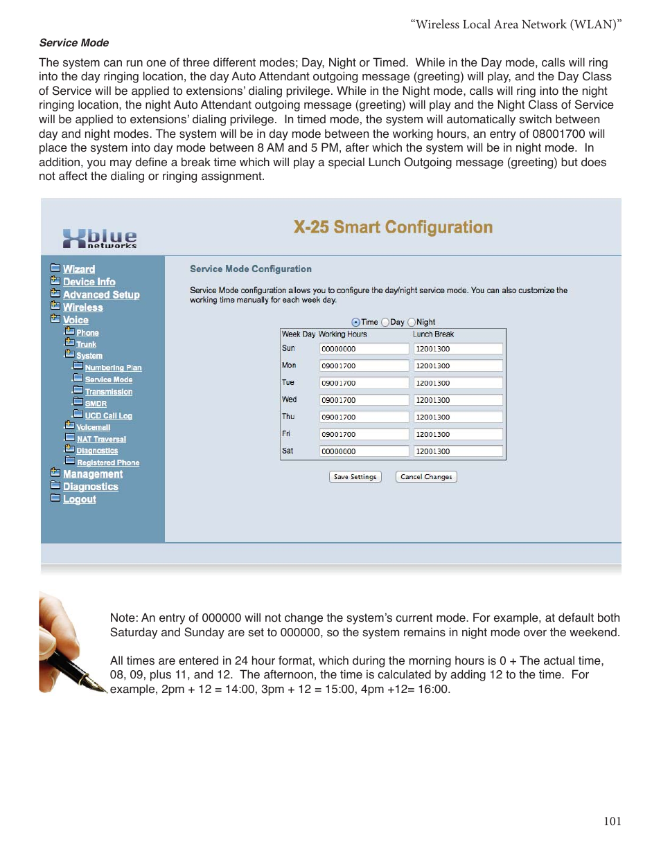 Xblue Networks X-25 User Manual | Page 101 / 148