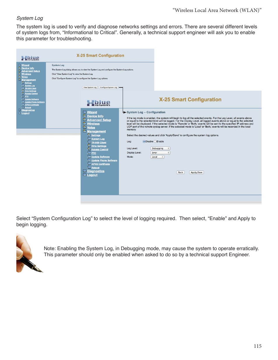 Xblue Networks X-25 User Manual | Page 115 / 148