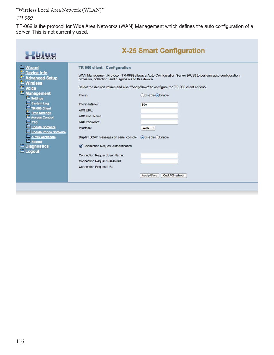 Xblue Networks X-25 User Manual | Page 116 / 148