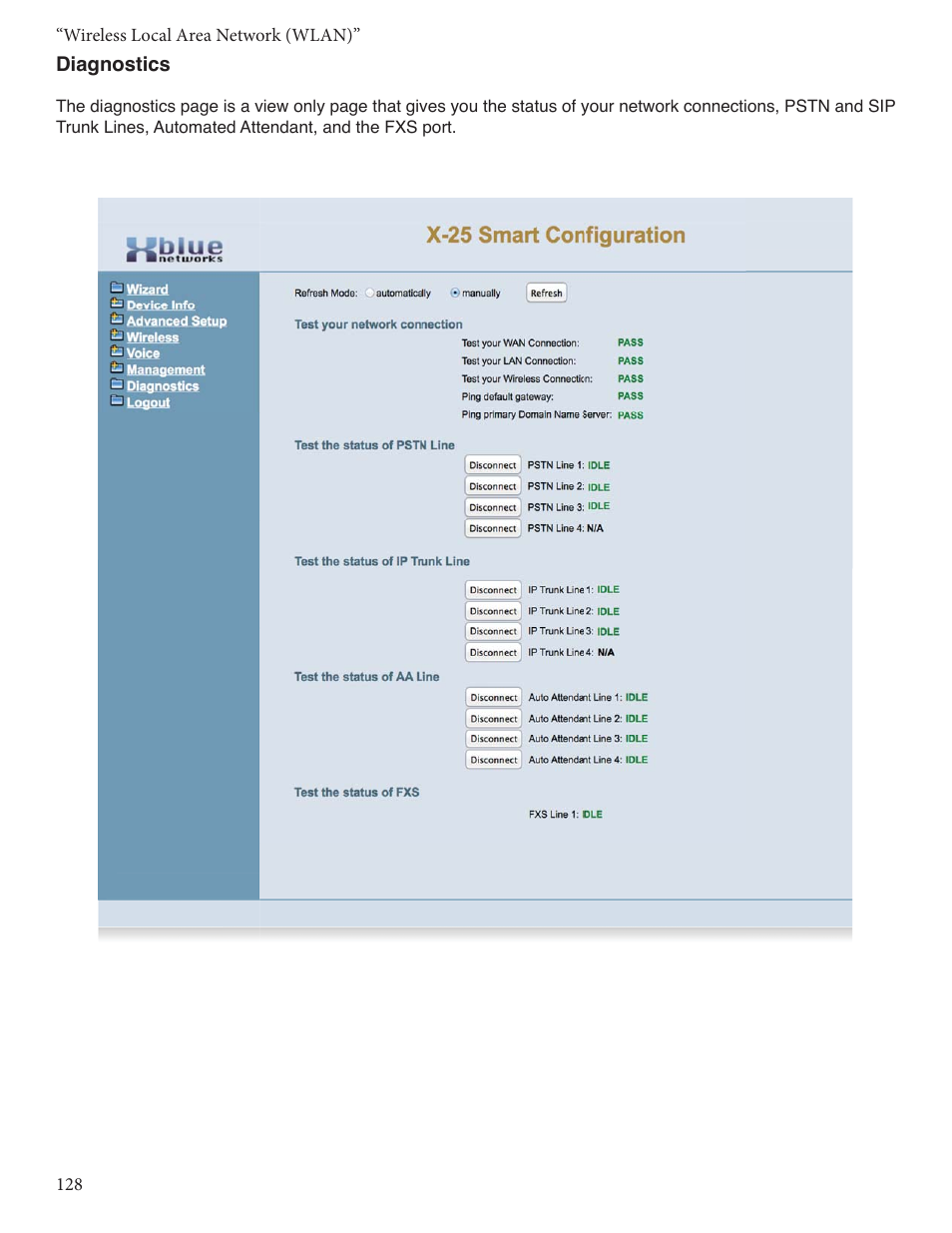Xblue Networks X-25 User Manual | Page 128 / 148
