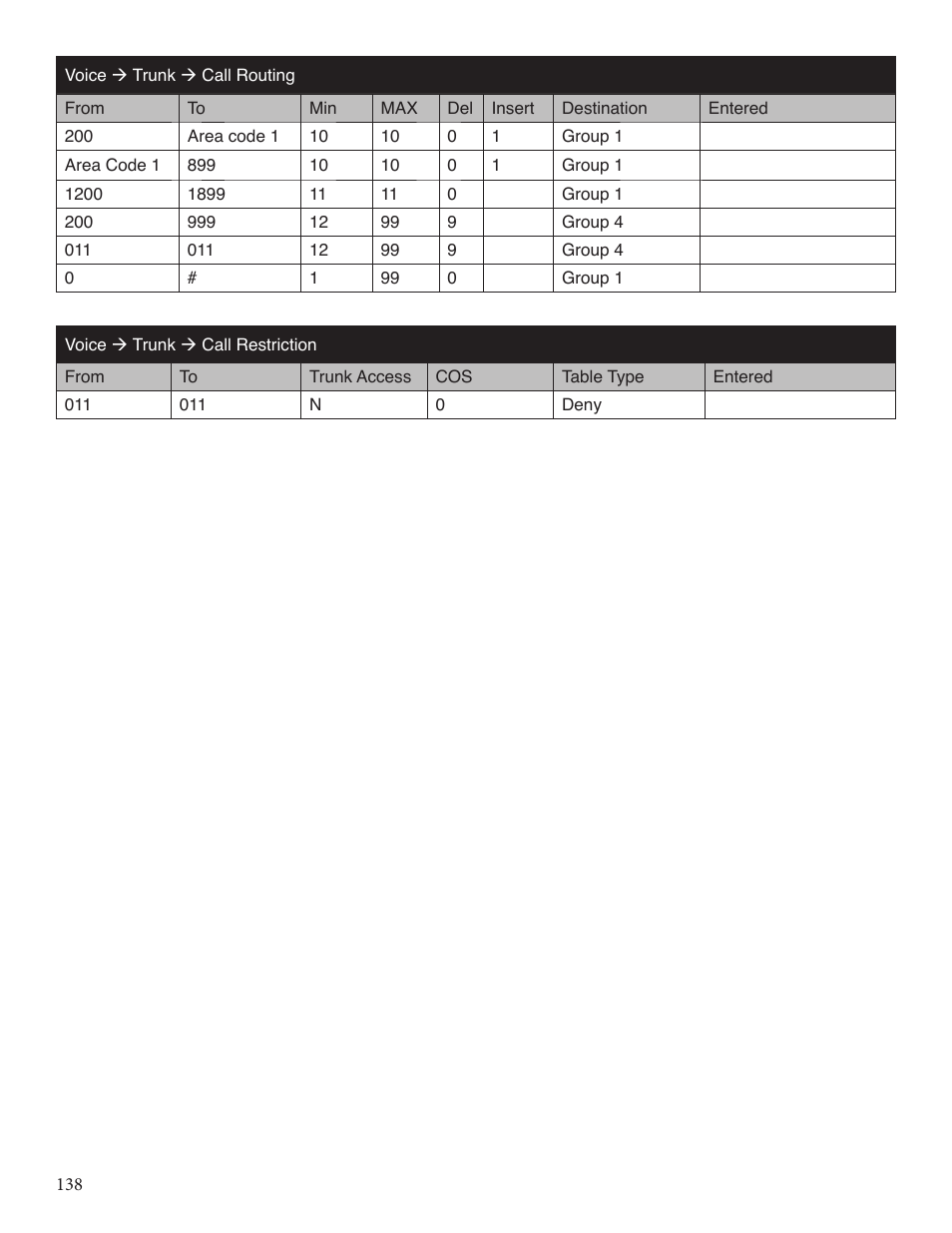 Xblue Networks X-25 User Manual | Page 138 / 148