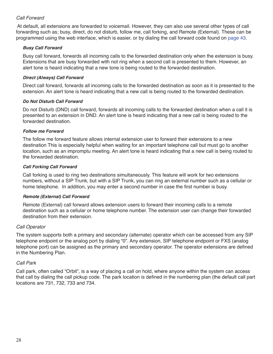 Xblue Networks X-25 User Manual | Page 28 / 148