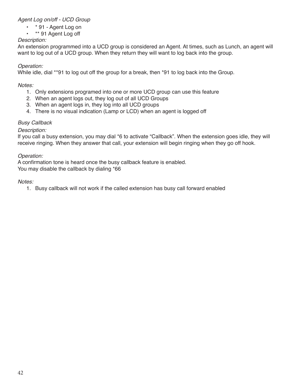 Xblue Networks X-25 User Manual | Page 42 / 148