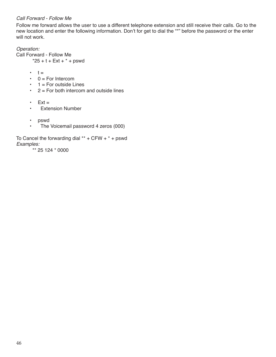 Xblue Networks X-25 User Manual | Page 46 / 148