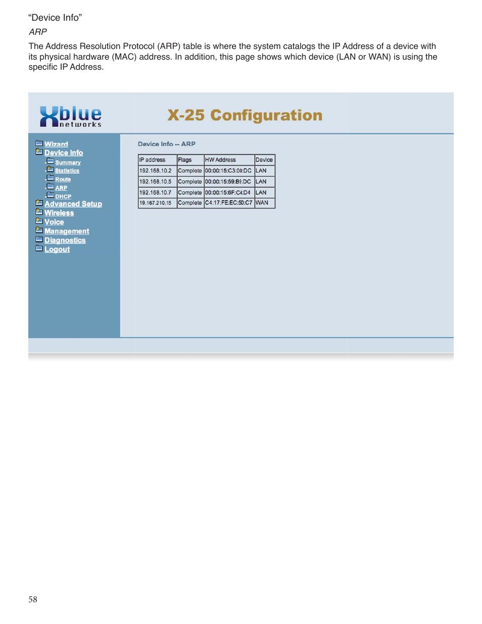 Xblue Networks X-25 User Manual | Page 58 / 148