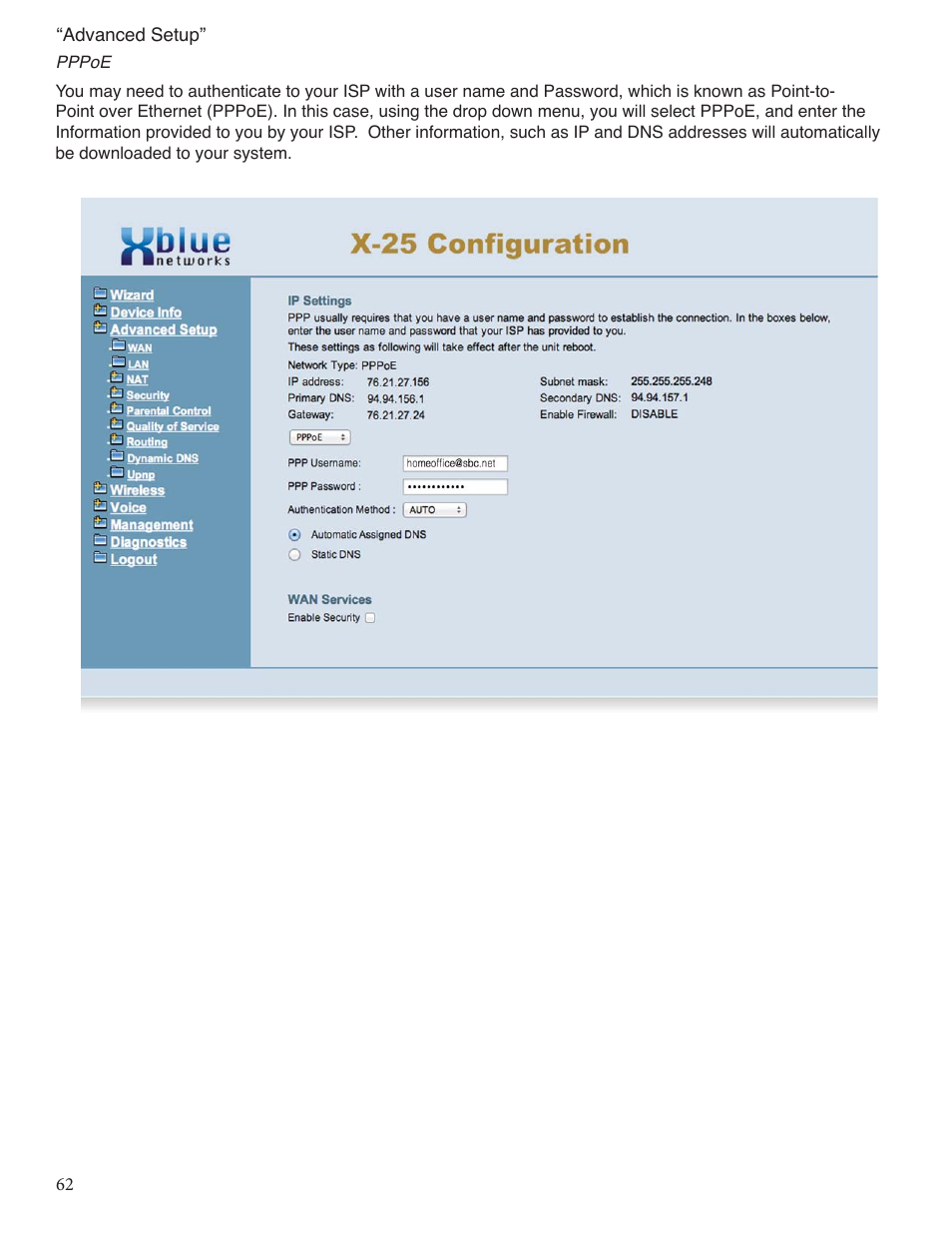 Xblue Networks X-25 User Manual | Page 62 / 148