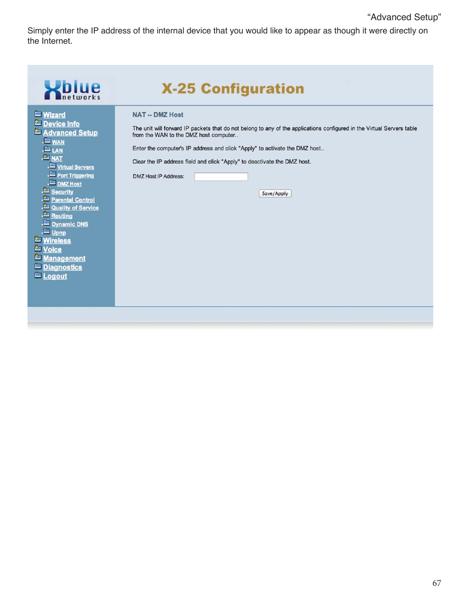 Xblue Networks X-25 User Manual | Page 67 / 148