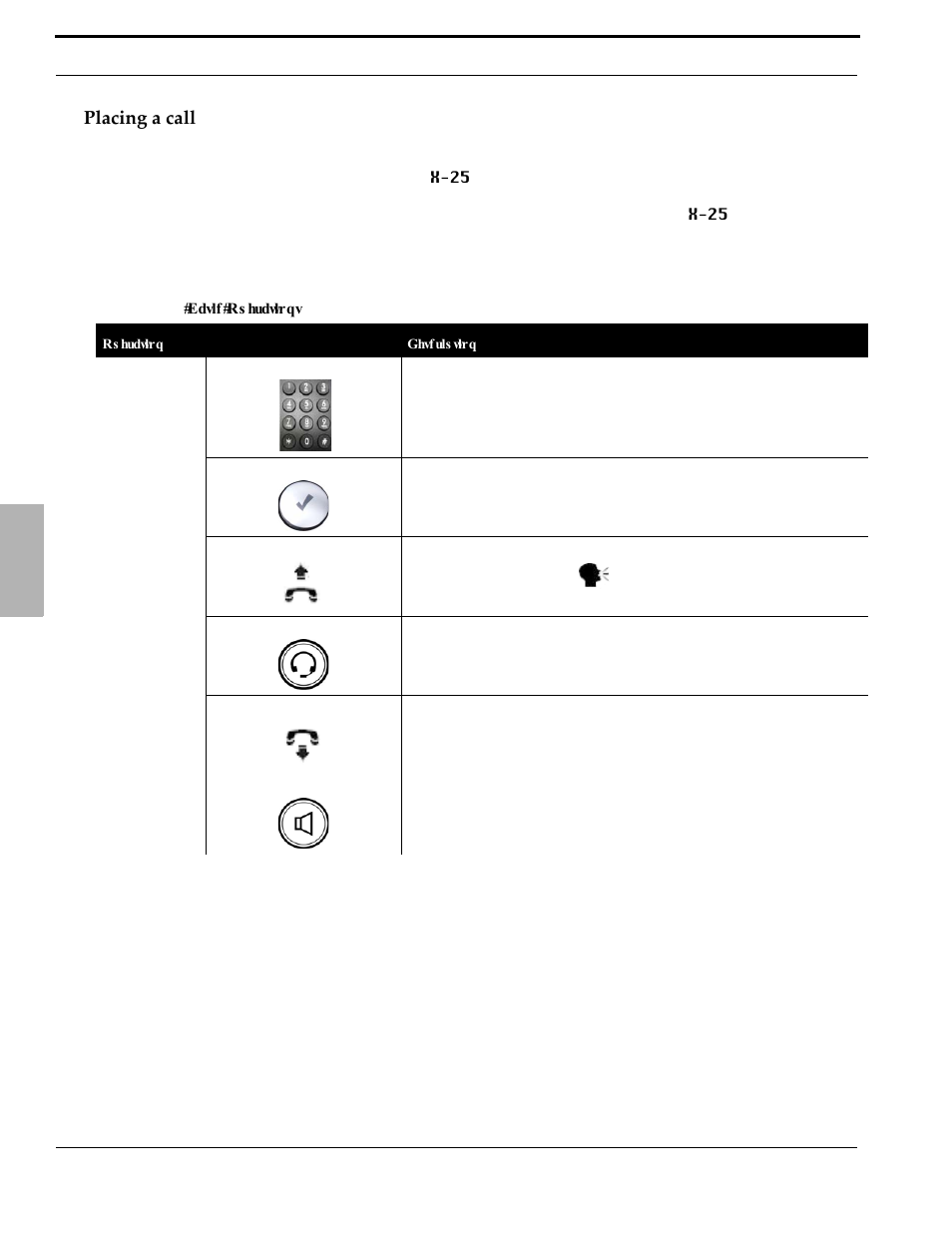 Placing a call | Xblue Networks X-2020 User Manual | Page 28 / 106