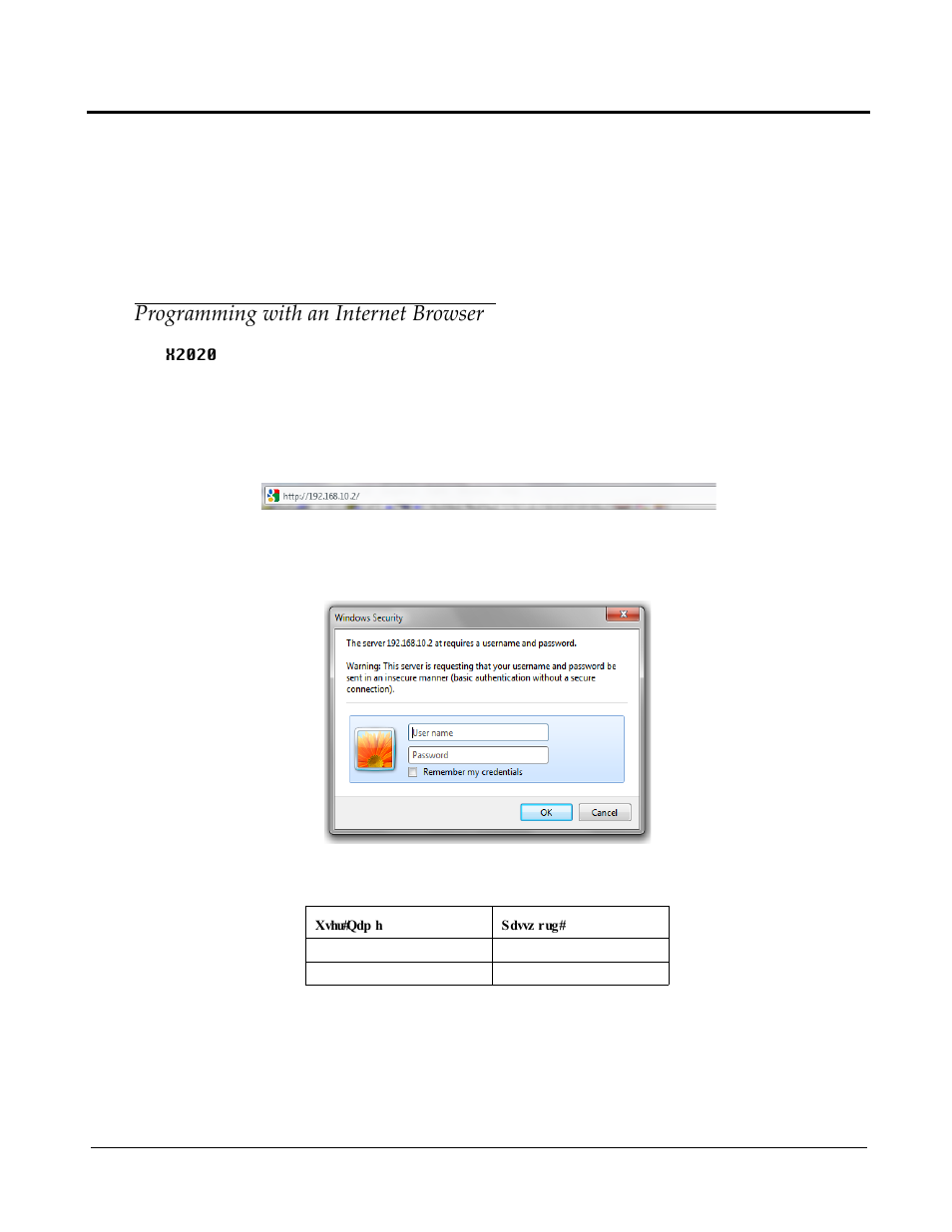 6 web programming, Programming with an internet browser, 6 programming with an internet browser | Xblue Networks X-2020 User Manual | Page 73 / 106