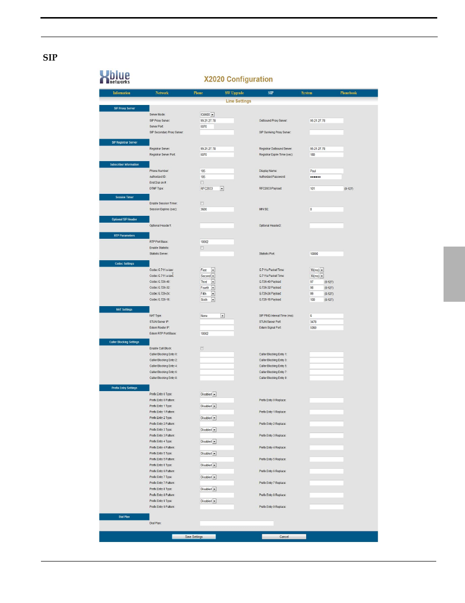 Xblue Networks X-2020 User Manual | Page 89 / 106