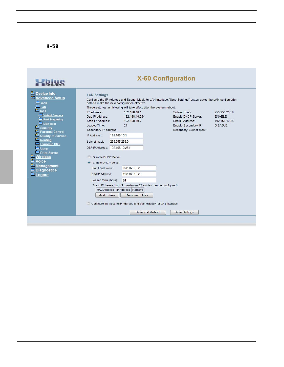 Xblue Networks X-50 User Manual | Page 114 / 260