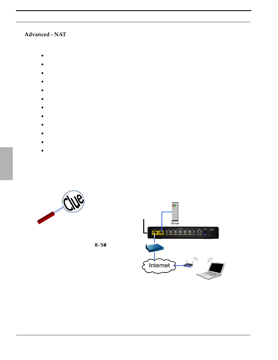 Advanced - nat | Xblue Networks X-50 User Manual | Page 116 / 260