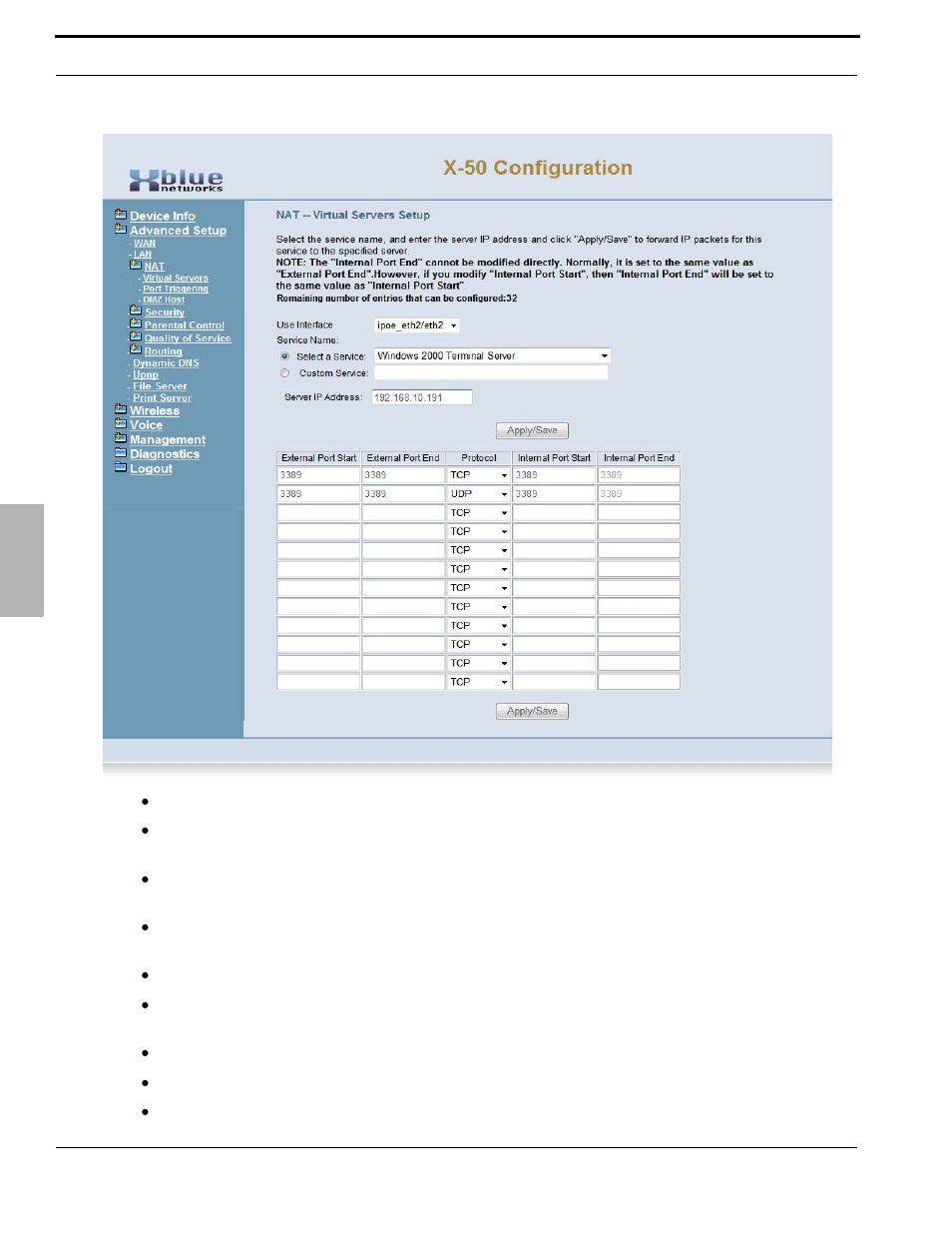Xblue Networks X-50 User Manual | Page 118 / 260